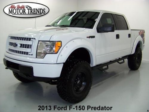 2013 ford f150 4x4 crew predator conversion 37&#034; tires moto wheels leather 53k