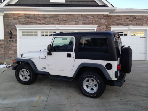 2005 jeep wrangler sport tj with both tops