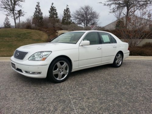 2005 lexus ls430 leather heated seats sunroof navigation camera