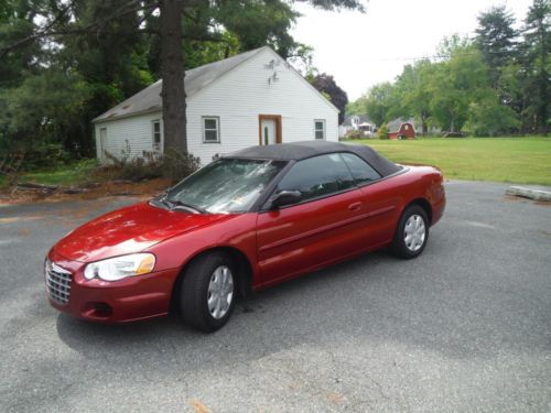 2006 chrysler sebring base convertible 2-door runs good no reserve economical