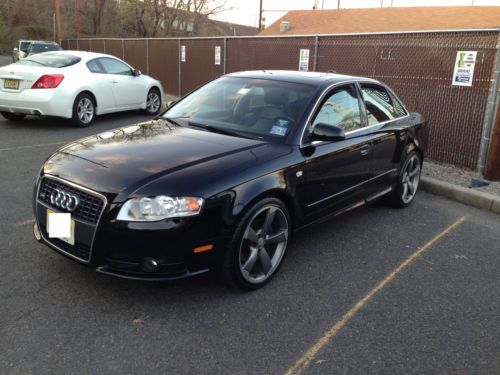 2006 audi a4 s line, 6 spd manual, black on black, a/c clean must see to appreci