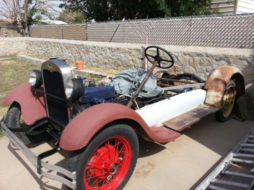 1928 1929 1930 1931 ford model a chassis  with fenders with wheel well; roadster