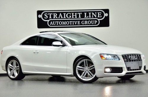 2010 audi s5 coupe  prestige white red navigation v8 leather