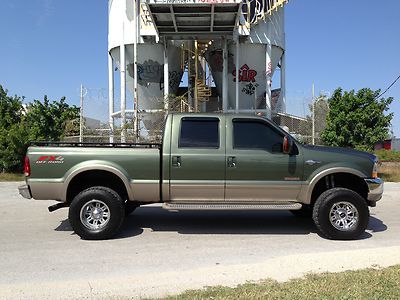 King ranch f350 diesel 4x4 quad seating - aux fuel tank/tool box - sunroof - nav