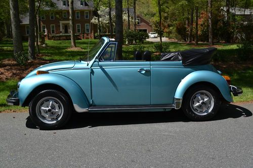 1979 volkswagen beetle base convertible 2-door 1.6l - 65k original miles ca car