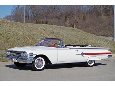 1960 chevrolet impala convertible 348 tri-power correct trim &amp; color