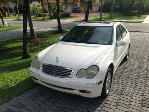 2002 mercedes c240 florida sedan clean carfax low miles *no reserve*