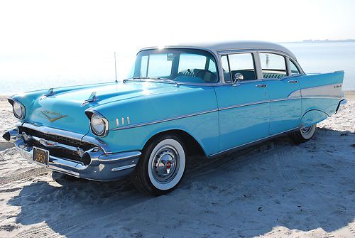 1957 chevrolet sedan  ***  loaded with options  *** beautiful ..  florida car