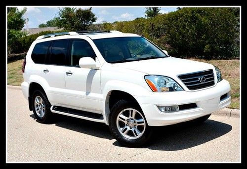 2008 lexus gx460, white / beige, navigation, 39k miles, mint condition! finance!