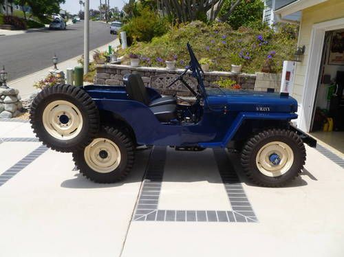 Vintage restored 1947 jeep willys cj-2 2.2l