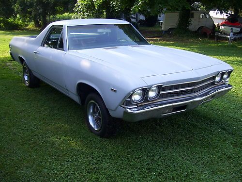 1969 chevy el camino ss 396 bbc project has build sheet &amp; dealer window sticker