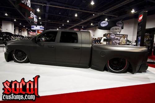 2010 dodge 3500 slt mega cab custom bagged art busche designs sema truck