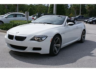 2008 bmw m6 convertible smg hud carbon fiber trim nav premium sound low miles