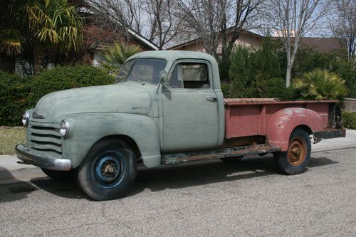 Buy used 1950 Chevy 3800 1 Ton Pickup Truck 9 Foot Bed Runs Great ...