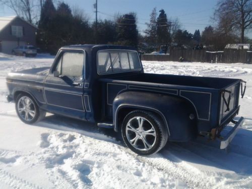 1976 ford f100 short bed stepside rat rod shop truck