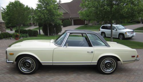 1970 mercedes benz 280sl roadster both tops a/c becker high quality driver